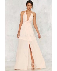 Nasty Gal Cecily Plunging Maxi Dress